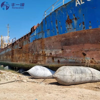 Coussin d'air gonflable en caoutchouc naturel robuste à 8 couches pour lancement de navires, avec certificat CCS