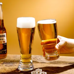 20oz promosyon kalın alt lale emperyal bira bardakları nonic pint cam özel bira cam