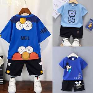 Conjunto de Verano Unisex de 2 Piezas para Niños, Camiseta y Pantalones Cortos de Algodón, con Tiempo de Entrega de Muestra de 7 Días - Product Image 5