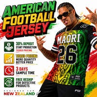 Jersey de Fútbol Americano Personalizado por Sublimación, Estilo Polinesio, Tallas Grandes, con Número Personalizado, para Ropa Deportiva Urbana de Nueva Zelanda, Proveedor Destacado