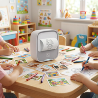 Imprimante thermique de poche mini Hanin Kids Learning S1, imprimante portable sans fil de 55 mm pour étiquettes autocollantes, photos, cadeaux, personnalisable B2B