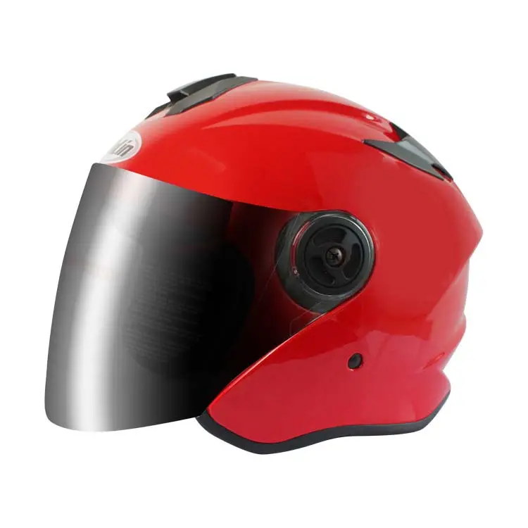 電動スクーターバイクバイク用カスタムECEDOTオープンフェイスロープロファイル3/4バイクヘルメット