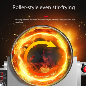 Cuisinière à frire électrique 3,5L 6L Cuisine Restaurant Cuisinière à frire automatique <span class=keywords><strong>Robot</strong></span> rotatif domestique pour la cuisson commerciale - Product Image 2