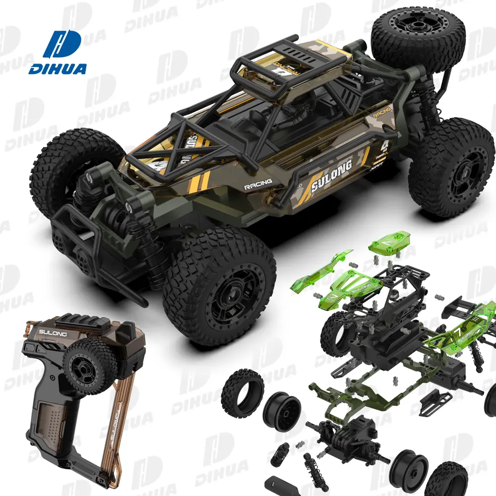 Costruzione di giocattoli educativi Rc Kit di assemblaggio auto stelo Set di giochi per auto telecomando ingegneria auto mattoni Roadster Kit 71 pz