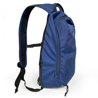 Sac à dos de sport authentique noir pour l'école primaire, avec pochette Airflow, fermeture biodégradable, option de transport pour les passionnés