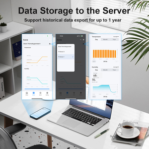 Wifi thông minh Trạm thời tiết Tương thích với tuya cuộc sống thông minh ứng dụng làm việc với RF433MHz phụ nhiệt độ và độ ẩm cảm biến - Product Image 5