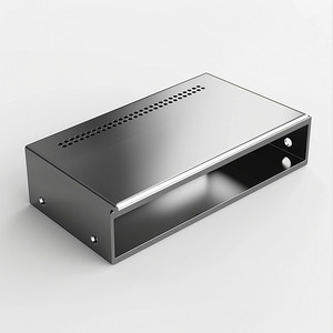 OEM Custom Precision <b>Sheet</b> Metal Fabrication <b>Mirror</b> Polished Stainless Steel Electronic Enclosure Perforated Cover - Product Image 3