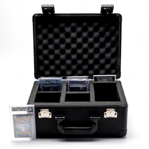 120 + 3 rangées PSA boîte de rangement de cartes graduées cartes à collectionner dalle étui de transport 3 rangées noir dur sport cartes support boîtes - Product Image 1