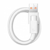 Nuevo Cable de Carga Rápida Tipo C 6A, Transferencia de Datos, 100W, Inalámbrico, USB C, Estable, para Teléfono Celular, Multiusos