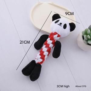 Jouet à mâcher pour chien en coton et corde, forme animaux mignons, luxe, écologique, interactif, personnalisé, résistant aux morsures et à la dentition - Product Image 4