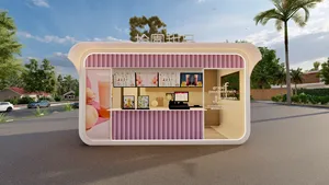 Kiosque à café mobile 2026, poste <span class=keywords><strong>de</strong></span> garde, <span class=keywords><strong>cabine</strong></span> <span class=keywords><strong>de</strong></span> sécurité avec toilettes, bureau, Philippines, États-Unis, stand - Product Image 5