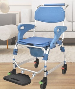 Silla de Baño Plegable Portátil para Uso Doméstico, Ideal para el Cuidado en el Hogar, para Personas Mayores, Mujeres Embarazadas, Antideslizante - Product Image 3