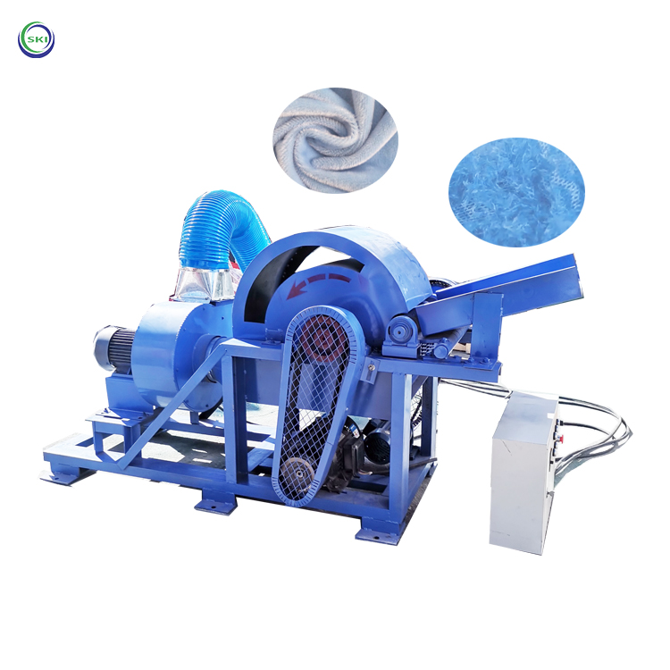 Recycled Fabric Opener Machine Waste Cloth Recycling Machine Jeans Cutter Cloth Fabric Textile Shredder Machine