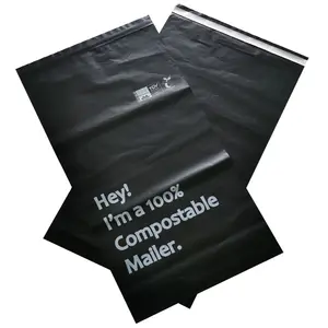 블랙 폴리 메일 링 가방 포장 패딩 봉투 포장 매트 버블 메일러