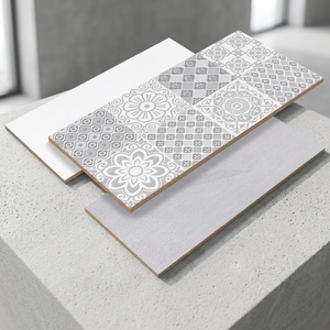 Baldosas de Porcelana con Patrón Mediterráneo Gris, 300x600 mm, Mate, Antideslizantes, para Paredes Interiores y Baños - Product Image 3