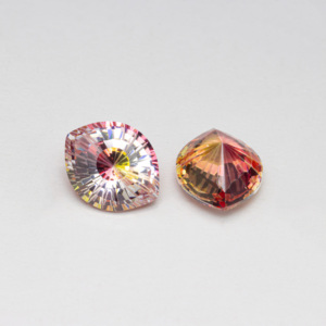 Fournitures d'usine, vente chaude, zircon de couleur <span class=keywords><strong>jaune</strong></span> et rose mélangée, forme <span class=keywords><strong>marquise</strong></span>, 8*10 mm, 5A, 20 pièces par paquet - Product Image 4