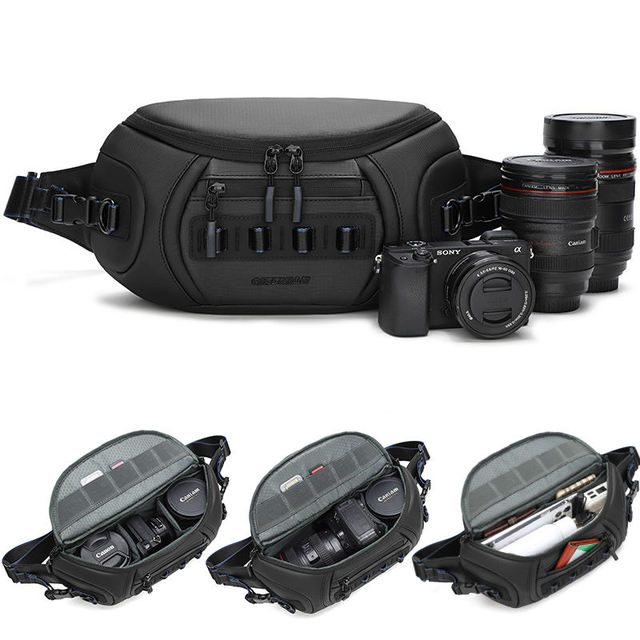 Multi-Function Camera Chest Bag Waterproof Camera Sling Bag with Removable Dividers Suitable for DSLR Cameras and Daily Use