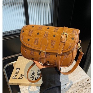 Luxury Designer Inspired Monogram Print Crossbody Shoulder Bag Women Flap Closure With 2 Sizes Wholesale - Product Image 2