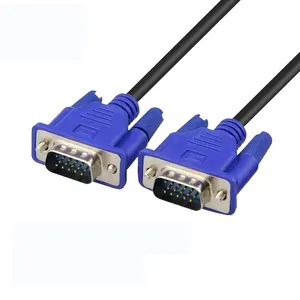 Precio de fabricante 0,5 M 1M 1,5 M 3 + 2 15 pines VGA a VGA Cable macho a macho Cable de monitor coaxial de vídeo para TV portátil