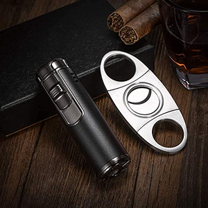 Accessoires pour fumeurs, gravure personnalisée du logo, design classique, coupe-cigares en métal - Product Image 5