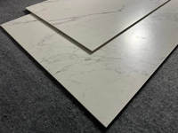 Carrelage en porcelaine mat effet Calacatta blanc 600x1200mm pour villa, appartement, crédence de cuisine, mur de salle de bain, sol anti-taches