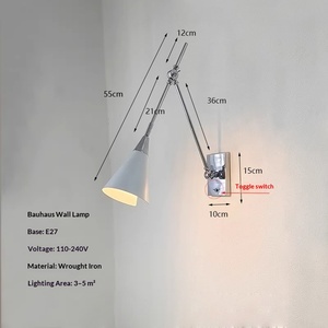 Athena Calderone Inspirierte Mid-Century Schwenkbare Wandleuchte Französisch-Amerikanischer Stil Drehbarer Langer Arm Chrom Eisen LED Wandlampe - Product Image 6