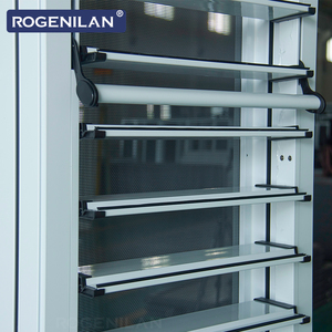 ROGENILAN Fenêtres à persiennes en aluminium à économie d'énergie, couleur personnalisée, ventilables et réglables pour l'extérieur - Product Image 6