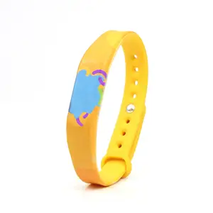 Wholesale NFC Silicone Wristbands 13.56Mhz NFC Silicone Band Black Bracelet NTAG 213 RFID NFC Payment Wristband