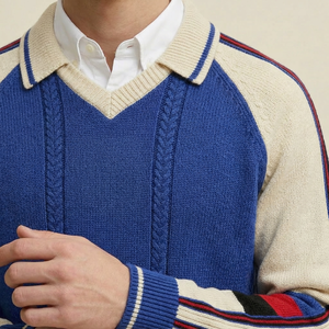 <span class=keywords><strong>Felpa</strong></span> da Golf Bianca <span class=keywords><strong>con</strong></span> Zip 1/4 e Logo Personalizzato, Pullover Invernale in Pile per Uomo - Product Image 3