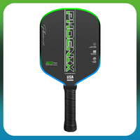 Raquette de pickleball en fibre de carbone T700 finition mate, longueur 40,5 cm, épaisseur 16 mm, poids 220-230 g, transfrontalier