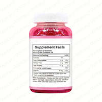Fabricante OEM/ODM de Gomitas de Fibra de Frambuesa y Limón, Ricas en Fibra Dietética, Sin Azúcar, Vitaminas y Suplementos para la Salud Digestiva