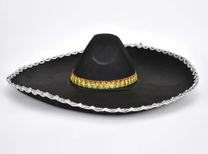 <span class=keywords><strong>Chapeau</strong></span> Sombrero <span class=keywords><strong>mexicain</strong></span> classique fantaisie aux couleurs variées avec large bord - Product Image 2