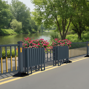 Clôture d'isolation routière personnalisable, barrière florale parfumée, jardinière pour escaliers, diverses options de logo, fournisseur - Product Image 1