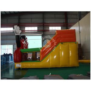 Petit toboggan gonflable sur le thème de Mickey et <span class=keywords><strong>Minnie</strong></span>, château gonflable de qualité commerciale pour enfants, équipement de terrain de jeu pour fête d'anniversaire en plein air - Product Image 4