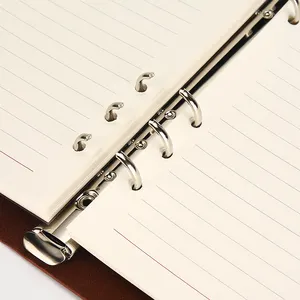 Caderno de couro pu solto simples e durável, folha simples criativa bloco de notas fabricantes a5 notebook