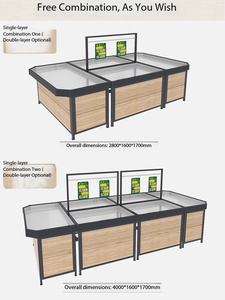 Exhibidor de Frutas y Verduras de Doble Capa, de Pie, Venta Directa de Fábrica, Apto para Supermercados - Product Image 4