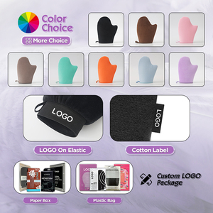 LAOTANG Vente en gros de gants applicateurs de bronzage auto-bronzant personnalisés avec logo, ultra doux et sans traces, brosse corporelle, gants lavables - Product Image 5
