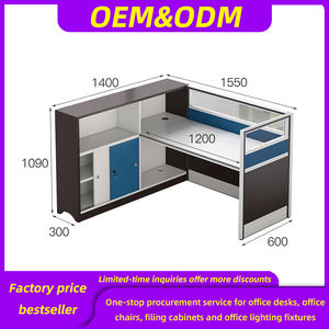 Solution de <span class=keywords><strong>bureau</strong></span> tout-en-un, moderne, écologique, en bois, modulaire, poste de travail de <span class=keywords><strong>bureau</strong></span> pour 6/8 personnes, cloisons en verre insonorisées - Product Image 4