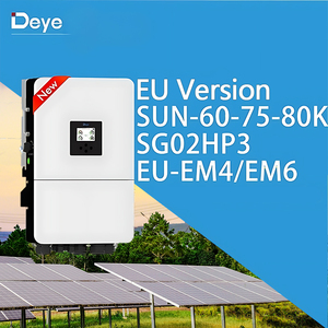 Onduleurs solaires hybrides triphasés Deye 60 kW 70 kW 75 kW 80 kW à onde sinusoïdale pure non isolée pour usage commercial - Product Image 6