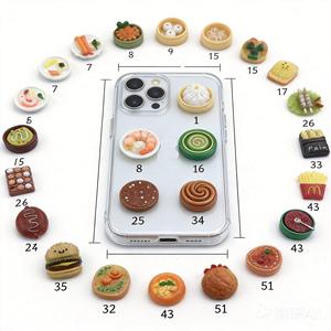 Ciondoli in resina a forma di cibo, piatti, sfusi, per decorazioni <span class=keywords><strong>fai</strong></span> <span class=keywords><strong>da</strong></span> <span class=keywords><strong>te</strong></span>, ciondoli kawaii, decorazioni per telefono, confezione mista casuale, all'ingrosso, Y2K - Product Image 1