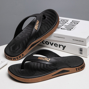 Nouvelles tongs décontractées pour hommes, style simple, antidérapantes, pour l'extérieur, sandales de plage transfrontalières, été - Product Image 4