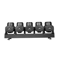 Projecteur de scène linéaire à LED ZY 5x120W RGB+jaune DMX IP20 avec zoom, faisceau, wash et effet d'anneau halo pour événements DJ