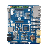 Module de calcul Raspberry Pi 4 cartes de base double Gigabit ETH Gigabit ETH 40PIN USB3.0 * 3 MIPI HDM | en-tête de ventilateur CSI RTC 7-36V