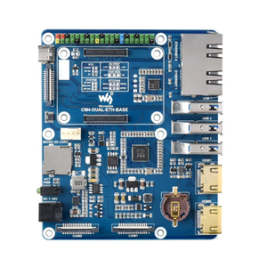 Módulo de cómputo <span class=keywords><strong>Raspberry</strong></span> <span class=keywords><strong>Pi</strong></span> 4 Placa base Dual Gigabit ETH 40PIN USB3.0 * <span class=keywords><strong>3</strong></span> MIPI HDM | Cabezal de ventilador CSI RTC 7-36V - Product Image 1