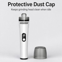 Couvre-poussière détachable pour un vidage facile des débris, lime à ongles professionnelle pour animaux de compagnie, qualité salon à domicile, kit de lime à ongles pour animaux de compagnie