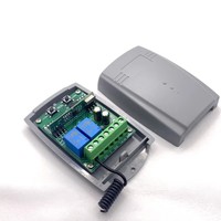 Émetteur-récepteur universel pour télécommande de porte de garage, récepteur 433 MHz, contrôleur d'ouverture de porte de garage 12V-24V