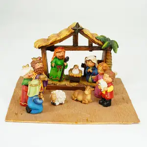 Jiayi High Quality Holy Family Ornaments Nativity Set Figurines Nativity Set Christmas Figurines