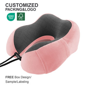 Tùy Biến Di Động Chậm Phục Hồi Bộ Nhớ Bọt Hình Chữ U Gối Ergonomic Thoáng Khí Mềm Mại Cổ Hỗ Trợ Du Lịch Gối - Product Image 2