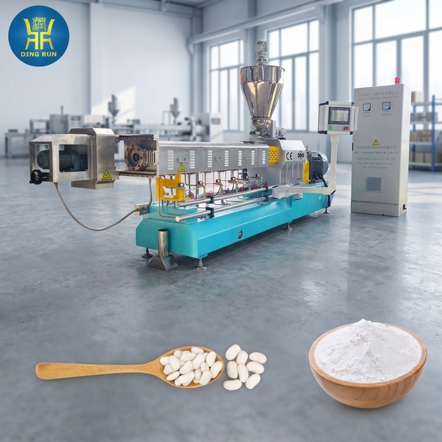 Large Output Cassava Modified Gelatin Starch Making Extruder Production Line Extrusion Modified Corn Starch Processing Machine