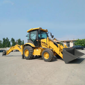 Excavadora diésel con ruedas, equipo de construcción agrícola, mini retroexcavadora - Product Image 2